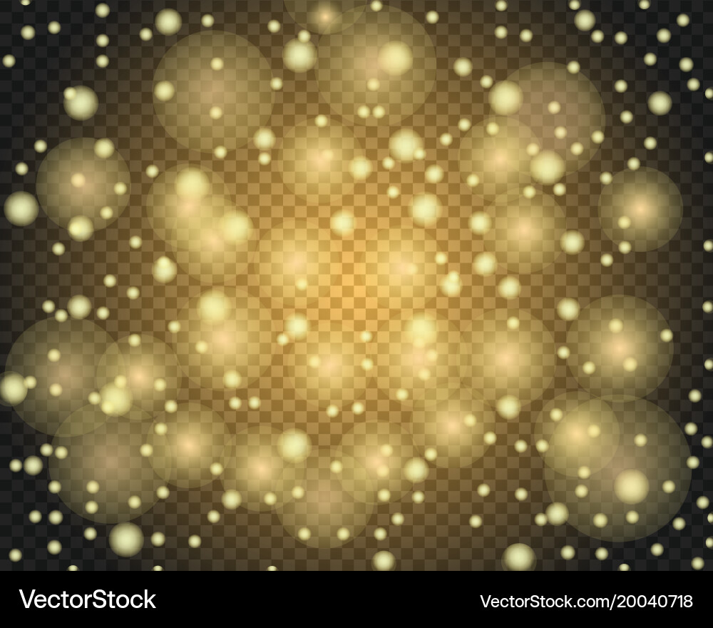Light abstract glowing bokeh lights Vector Image