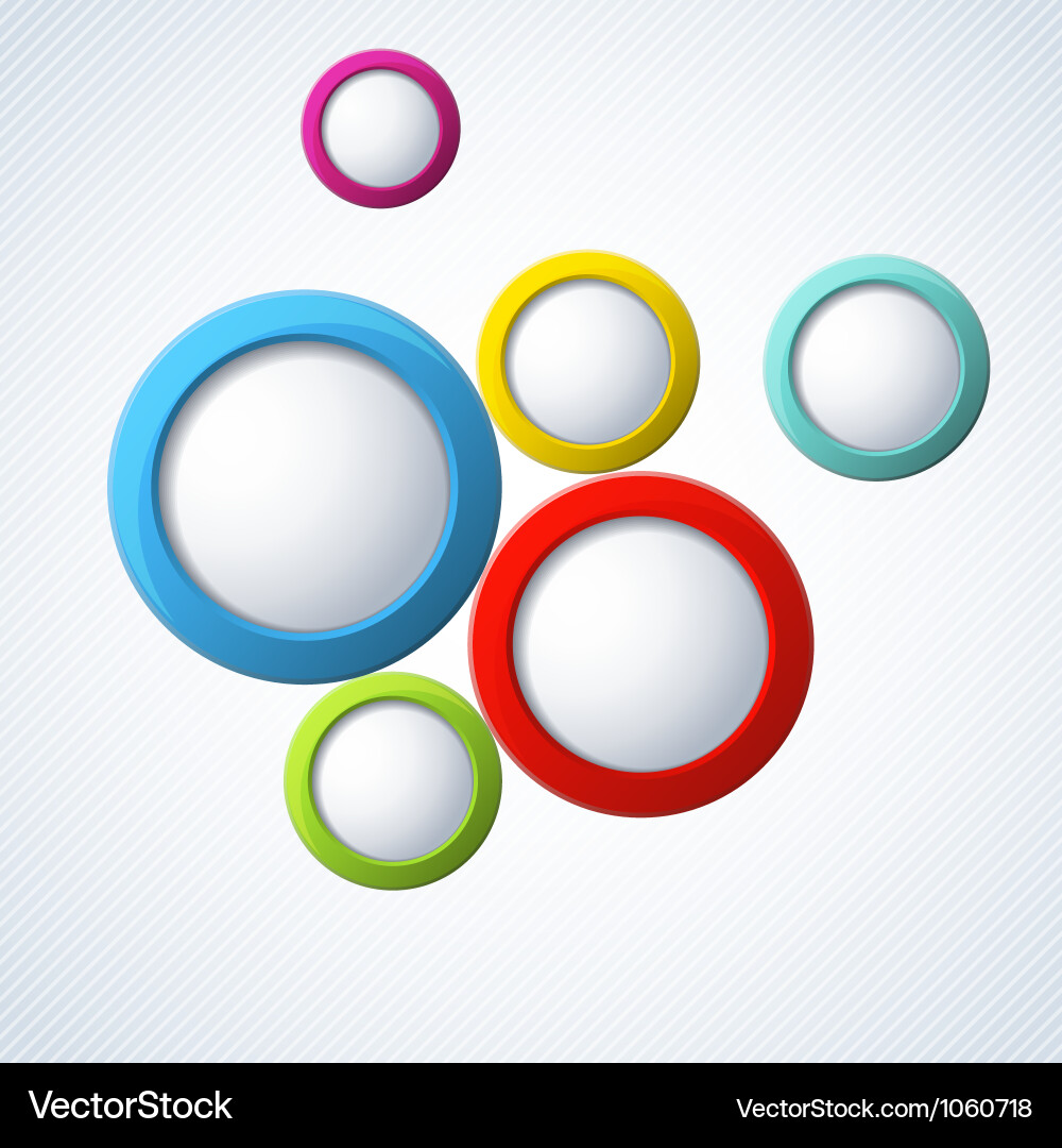 Modern Abstract Background with Circles vector image