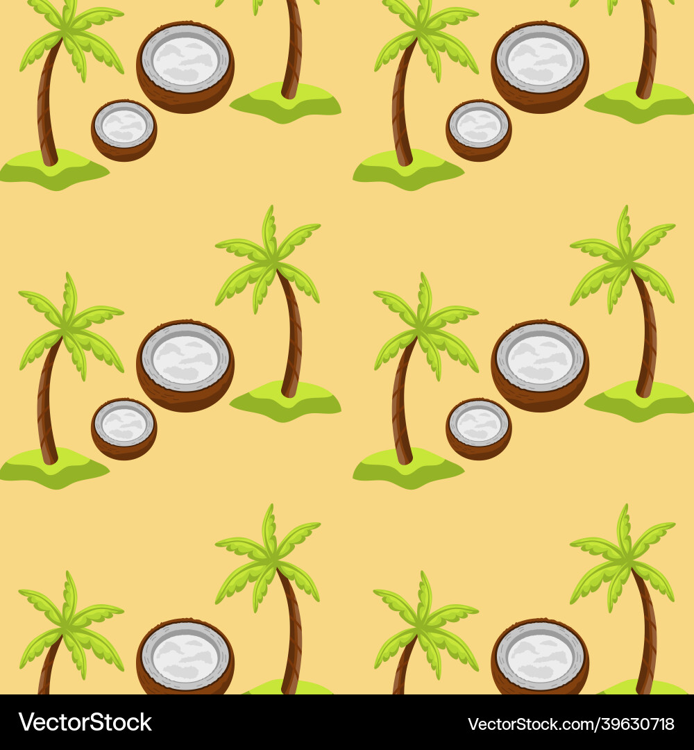 Pattern web palm trees background texture Vector Image