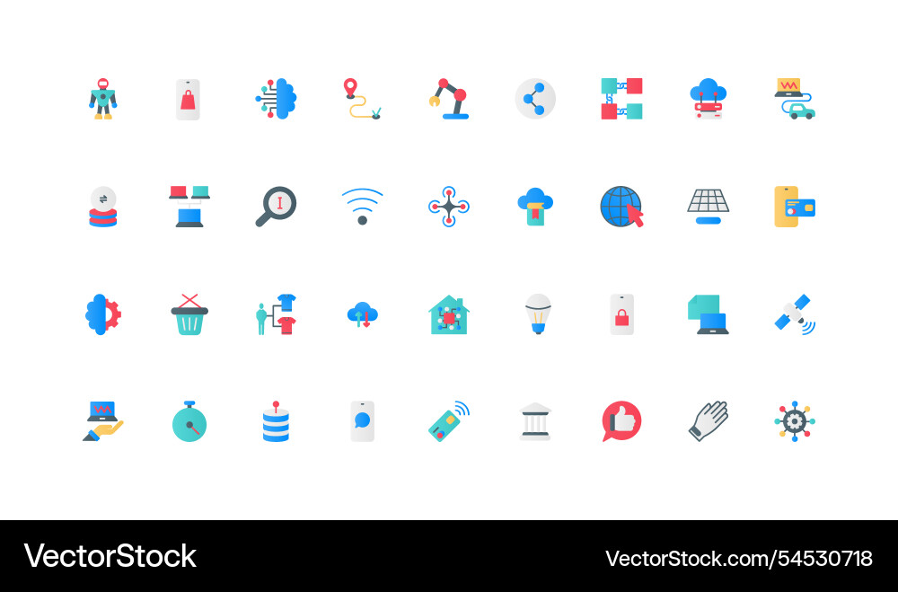 Robotic process automation rpa innovation vector image