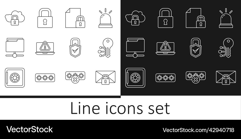 Set line mail message lock password Set line mail message lock password vector image