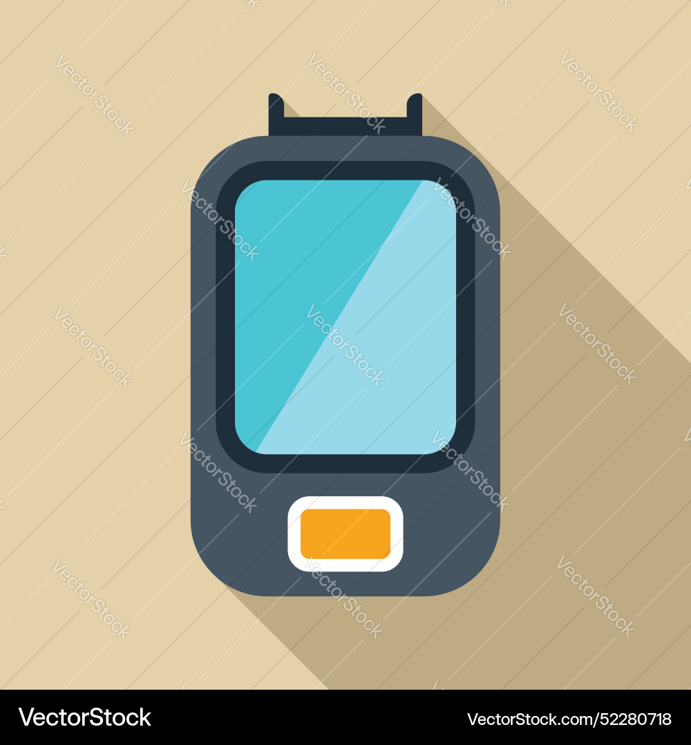 Smart watch showing blank screen displaying modern Smart watch showing blank screen displaying modern vector image