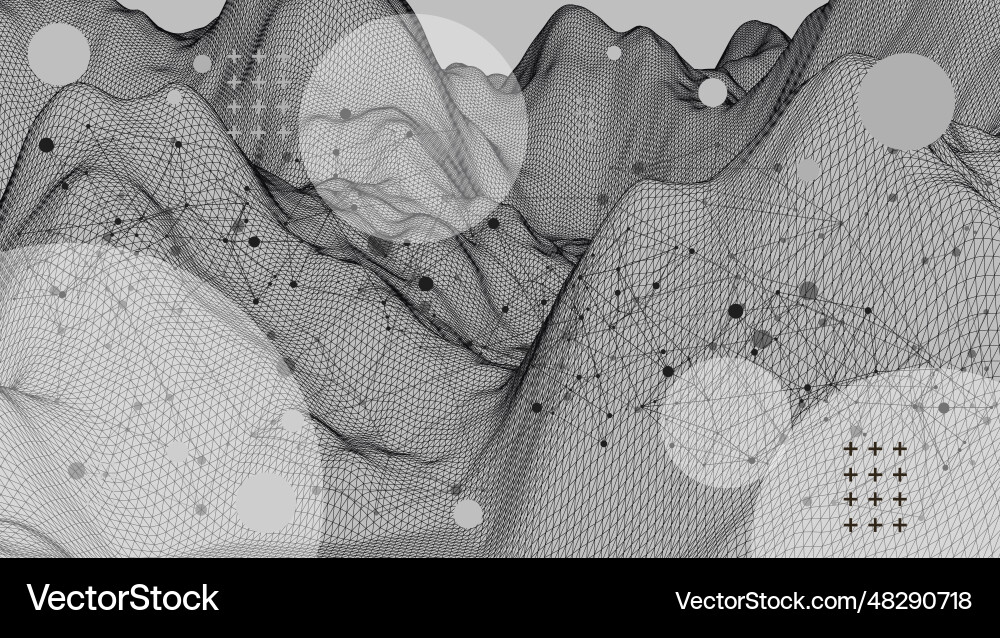 Template for science and technology presentation Template for science and technology presentation vector image