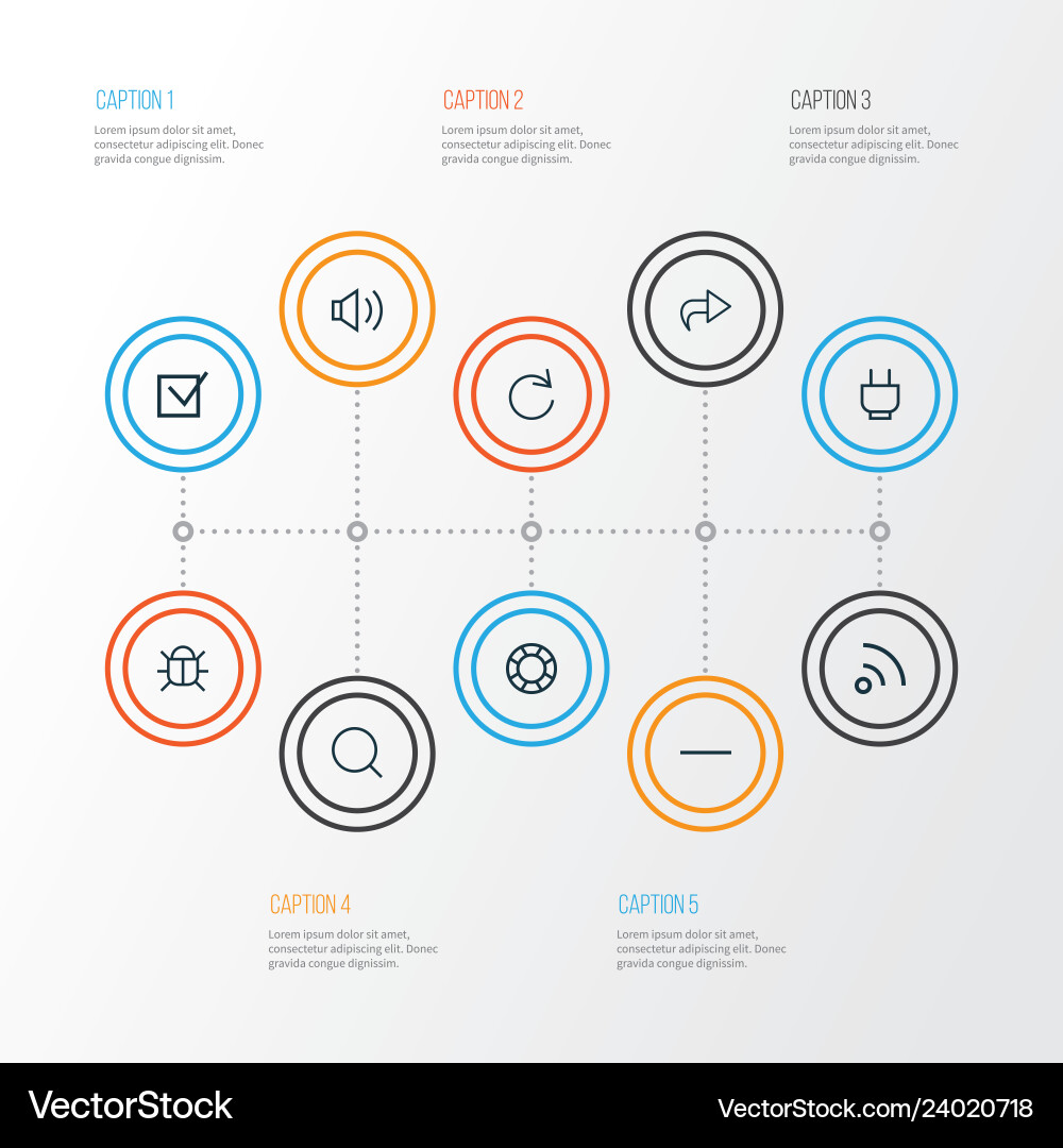 User icons line style set with magnifier check User icons line style set with magnifier check vector image