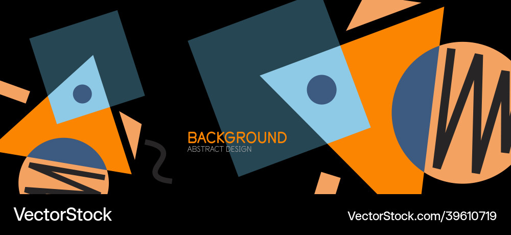 Abstract background blocks lines triangles Vector Image