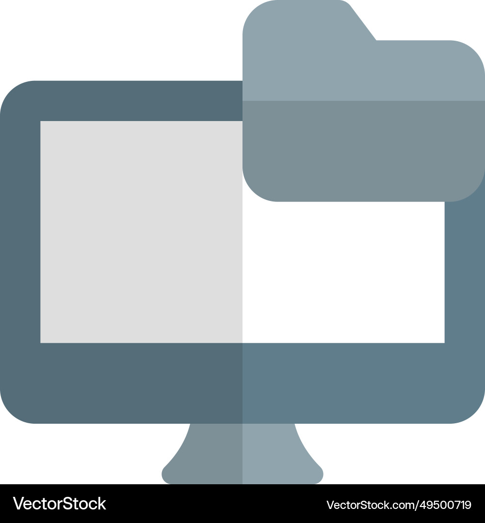 Digital folder for organizing and storing files vector image