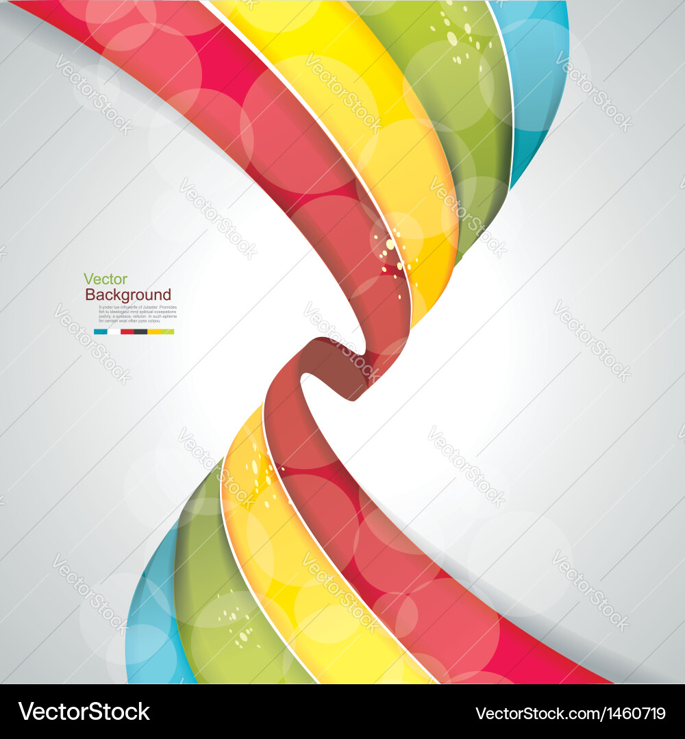 Eps10 abstract colorful wave background Vector Image