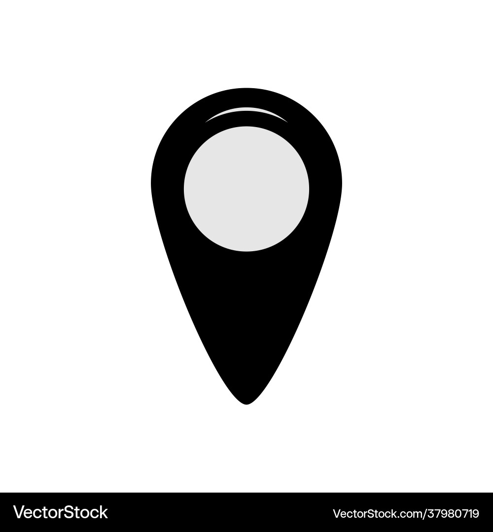 Location map icons image isolated on white Location map icons image isolated on white vector image