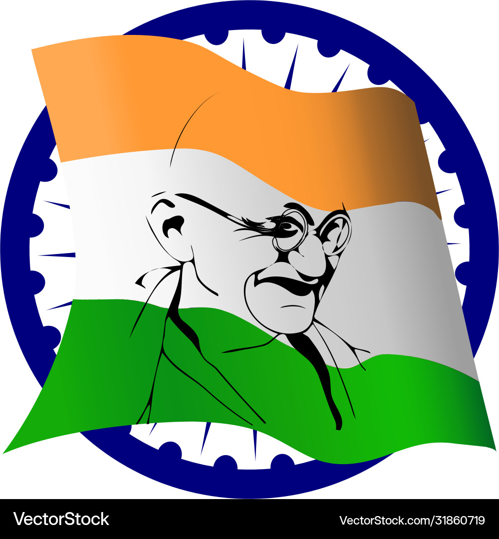 Mohandas karamchand gandhi or mahatma who Mohandas karamchand gandhi or mahatma who vector image