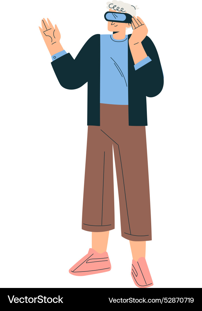 New technologies with man character in virtual New technologies with man character in virtual Vector Image