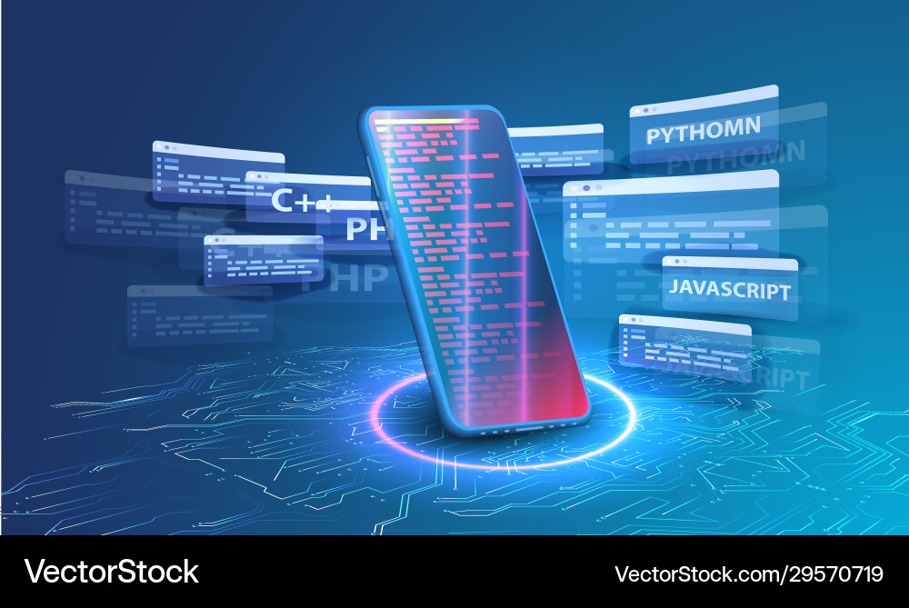 Programmierung der Softwareentwicklung Programmierung der Softwareentwicklung vektorbild