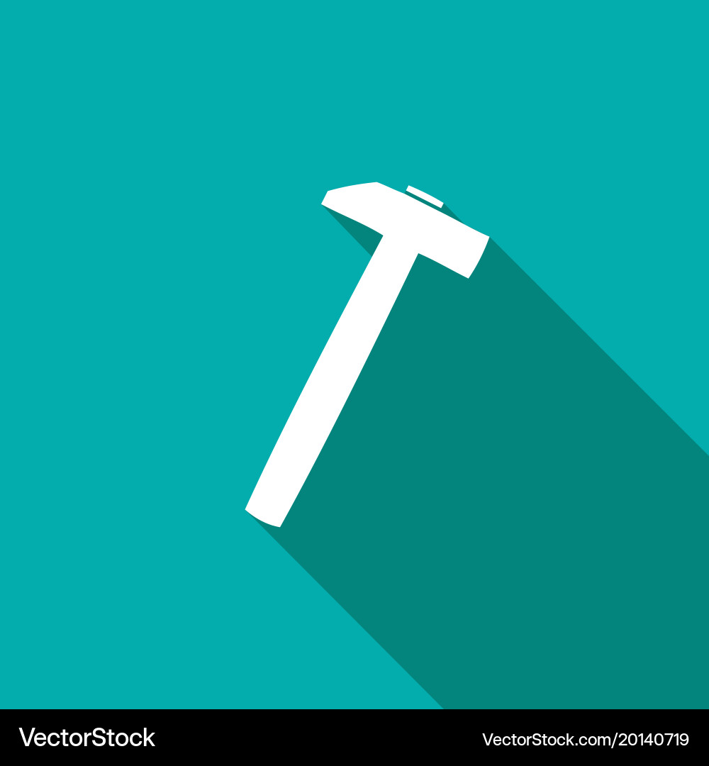 Setting icon with a long shadow vector image