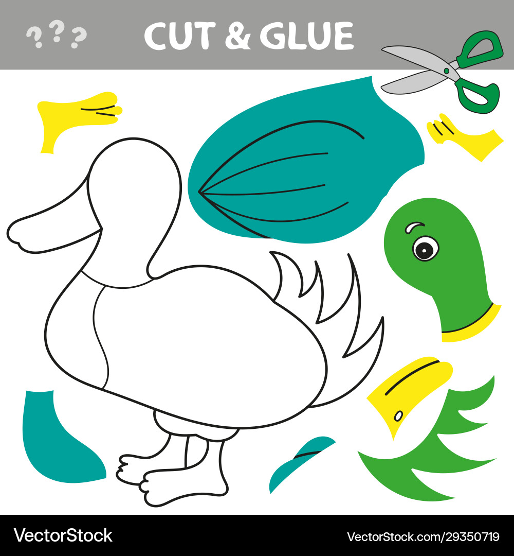 Use scissors and glue restore picture Use scissors and glue restore picture vector image