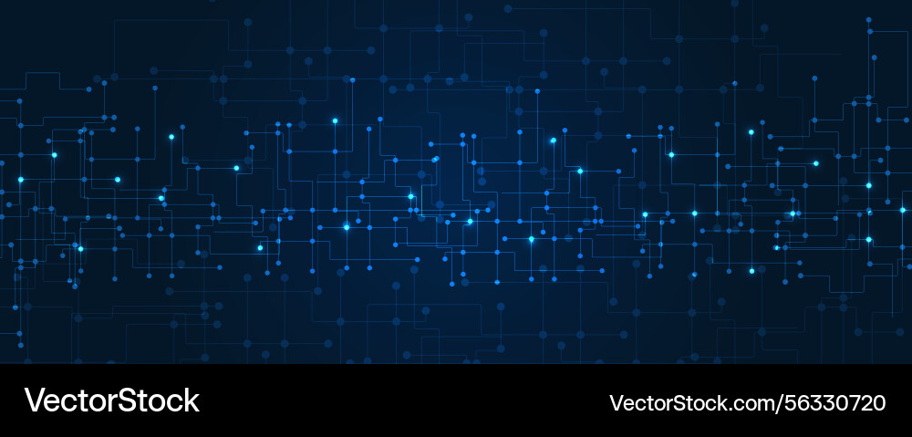 Abstract structure circuit board technology vector image