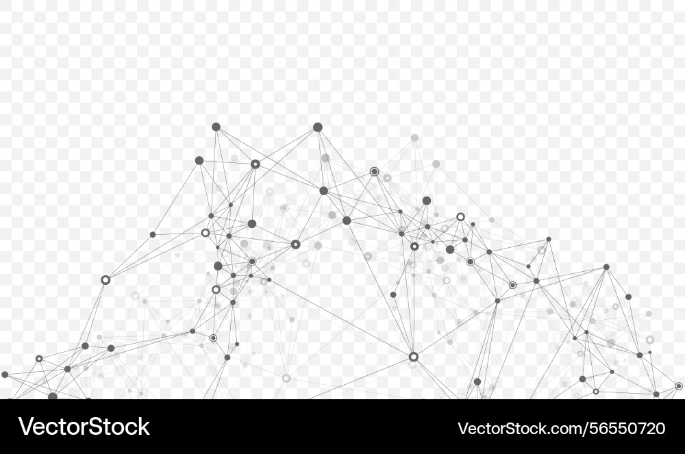 Abstract tech network connection dots digital Abstract tech network connection dots digital vector image