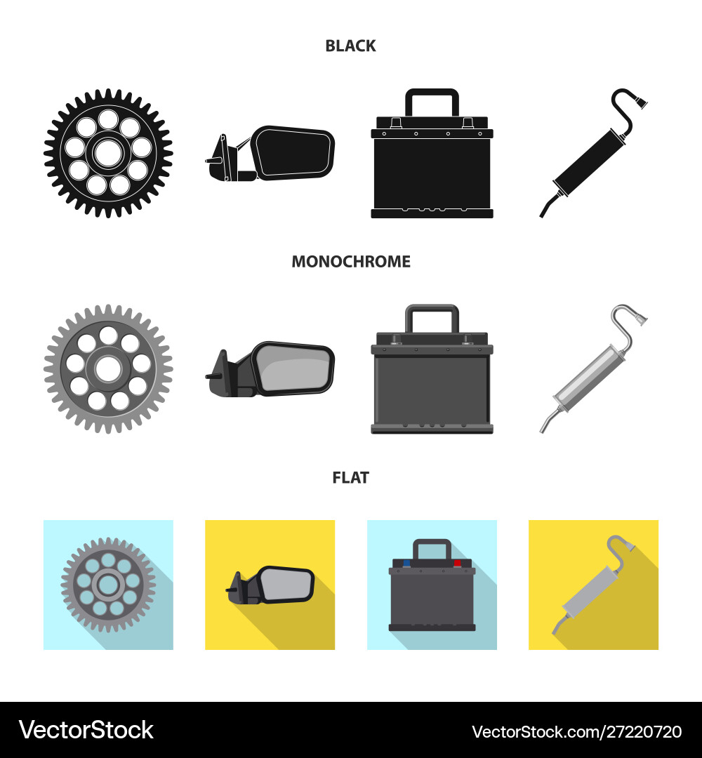 Auto and part icon Auto and part icon vector image