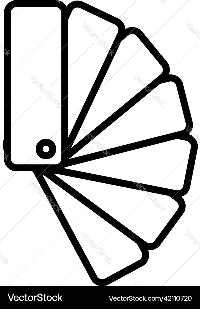 Color samples icon Royalty Free Vector Image - VectorStock