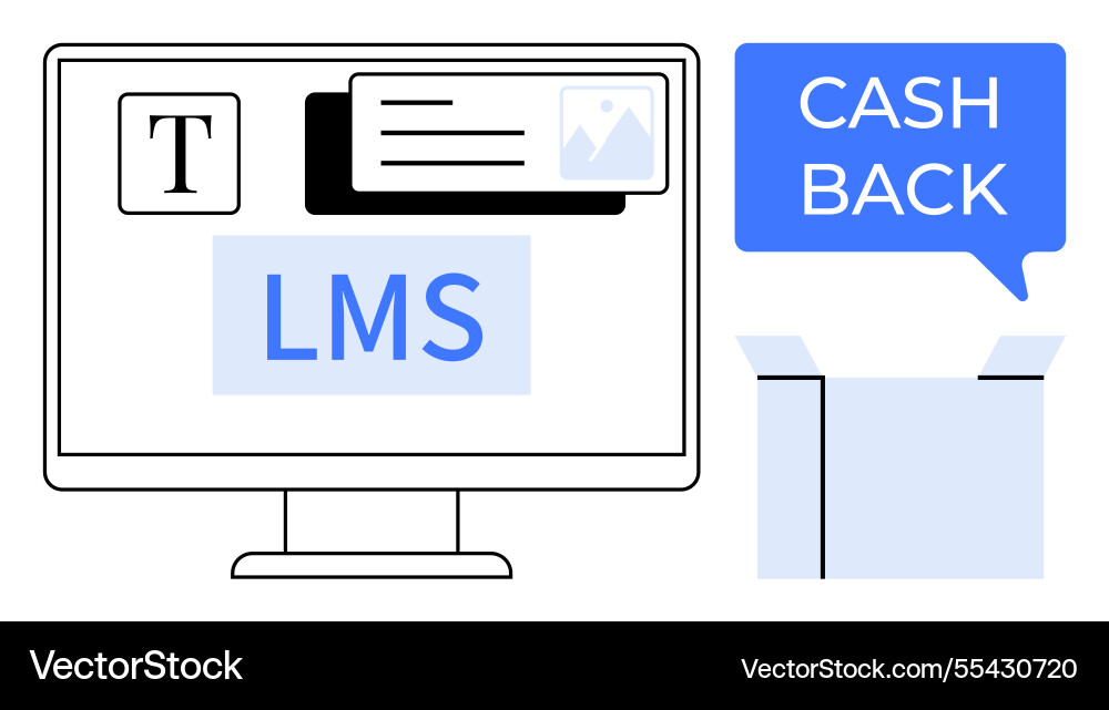 Digital learning and e-commerce concepts vector image
