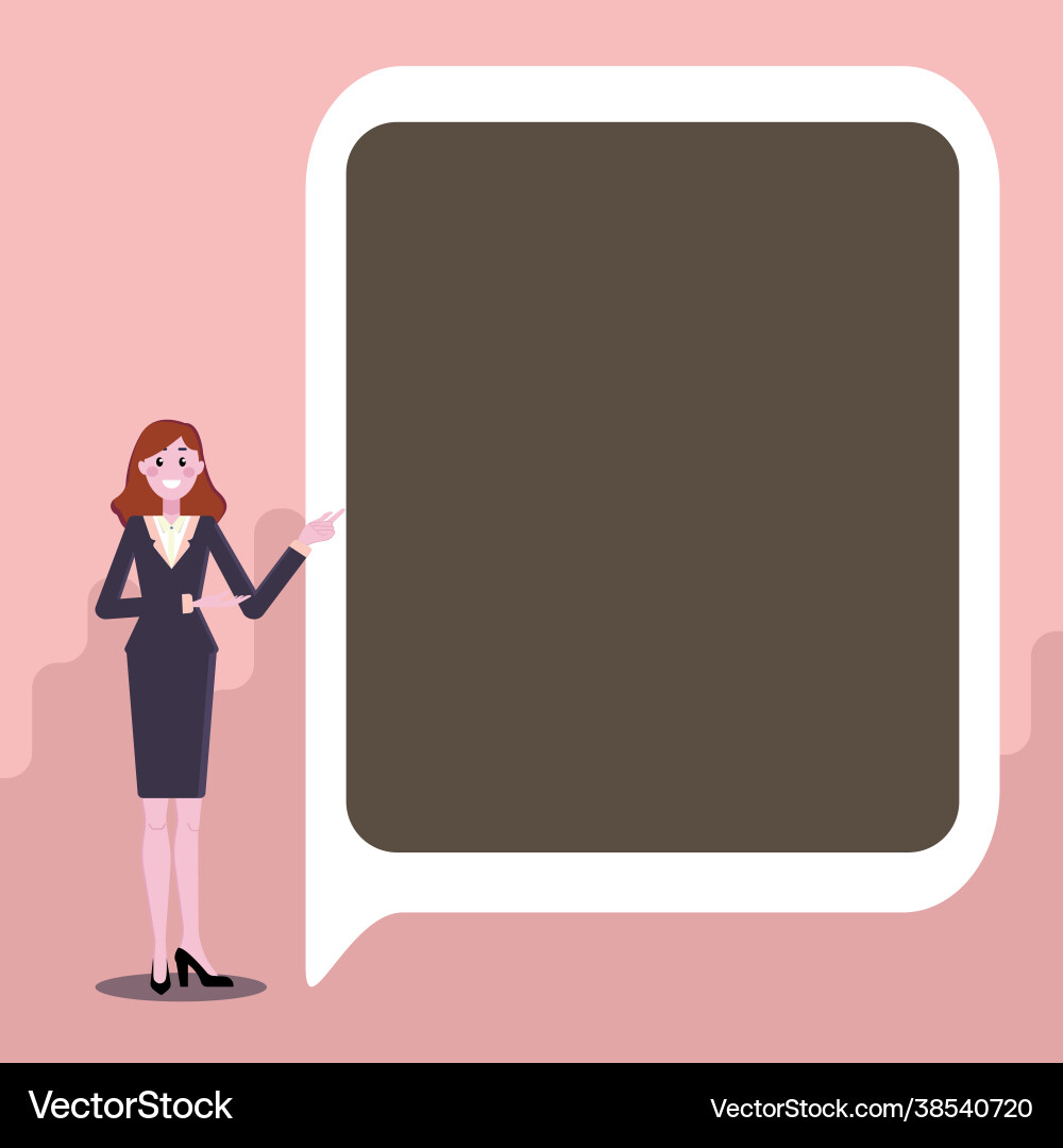 Displaying important informations presentation Vector Image