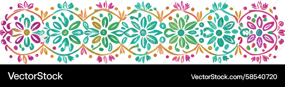 Elegant Scroll Border Vector Image