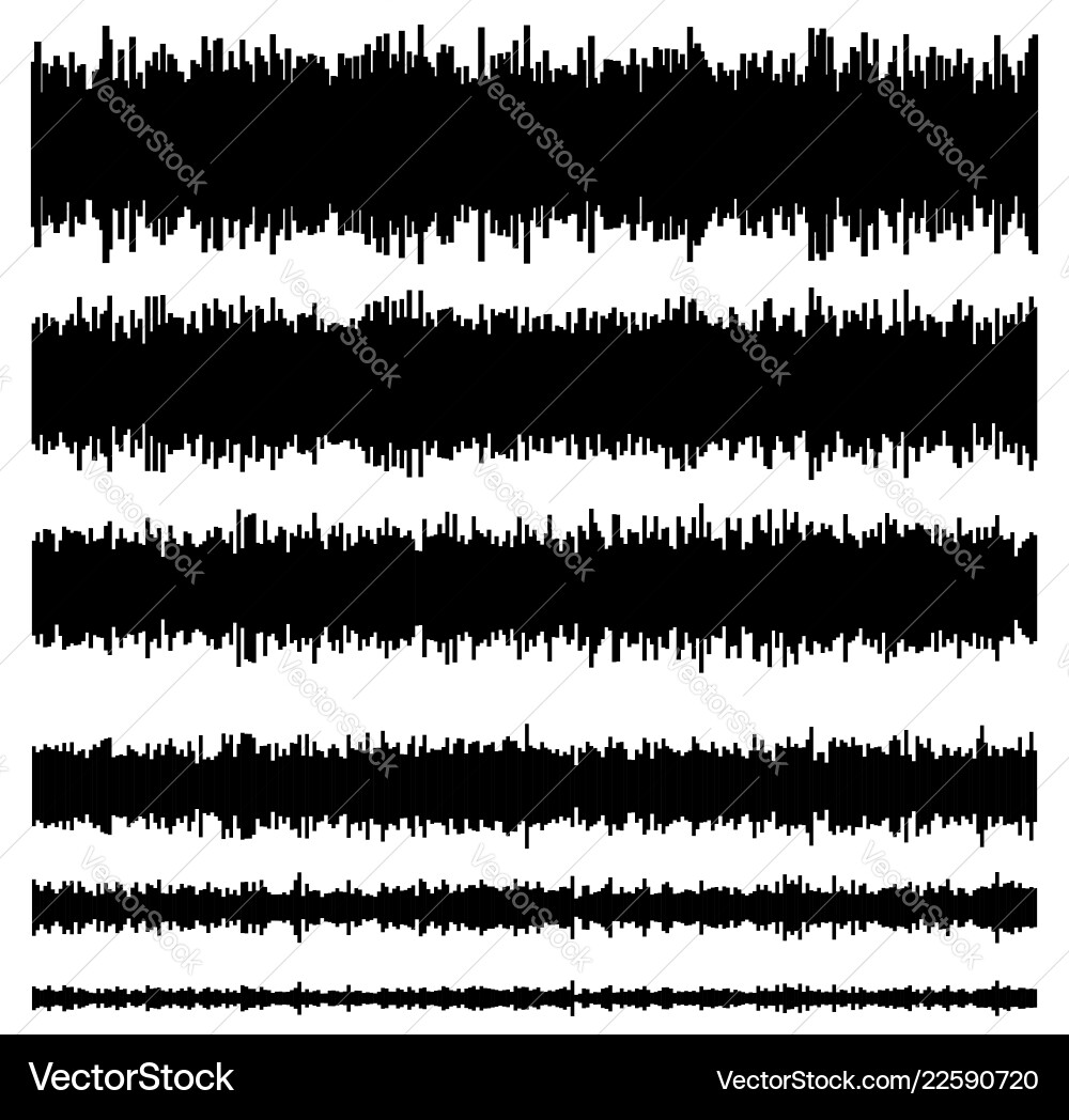 Eq equalizer element templates set of 6 version Vector Image