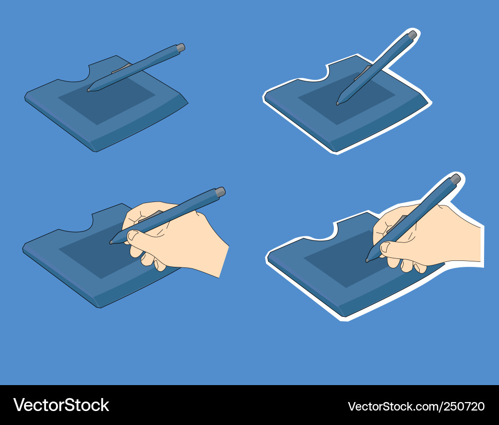 Graphics Tablet Vector Graphic tablet Royalty Free Vector Image - VectorStock