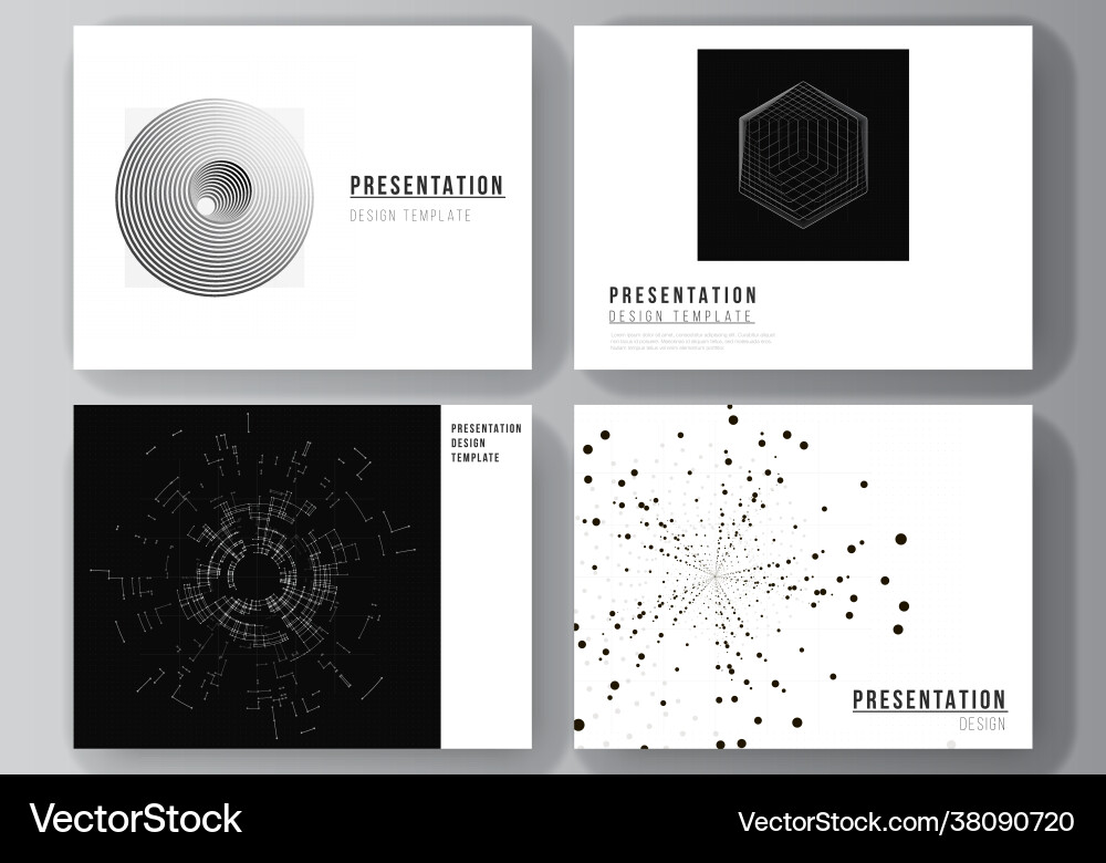 Layout presentation slides design Layout presentation slides design vector image