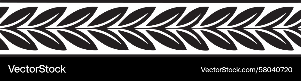 Leaf Border Pattern Vector Image
