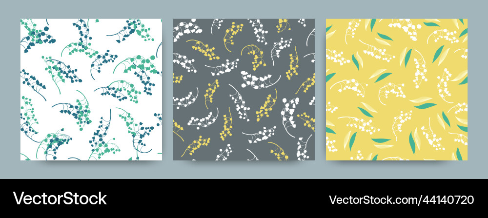 Lily Bell Floral Pattern Royalty Free Vector Image