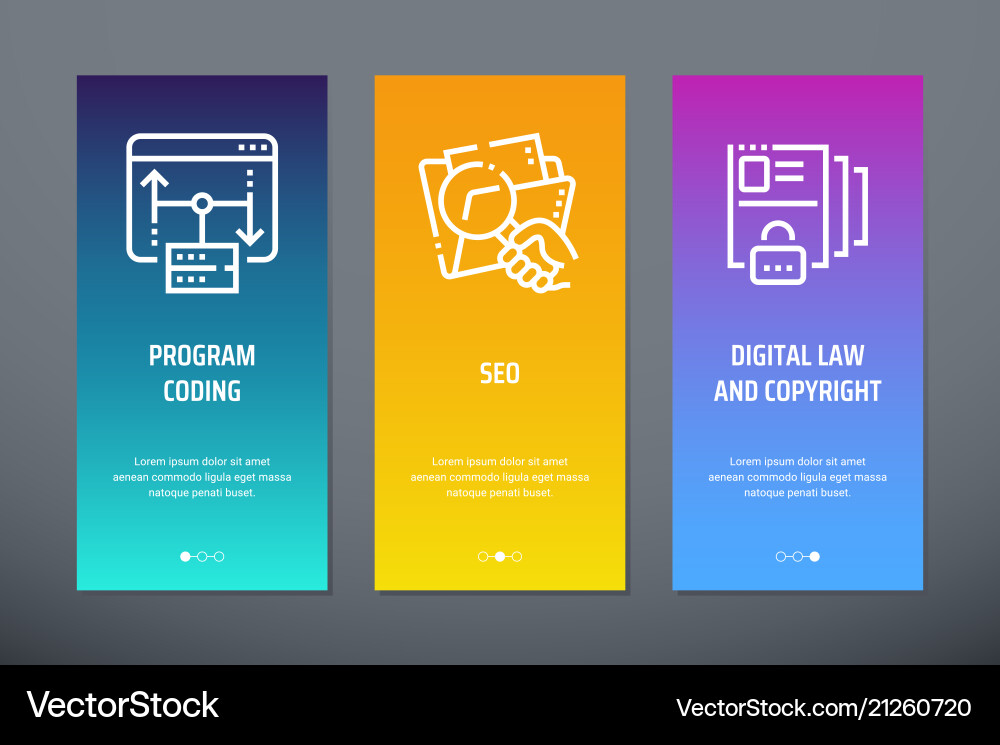 Program coding seo digital law and copyright Program coding seo digital law and copyright vector image