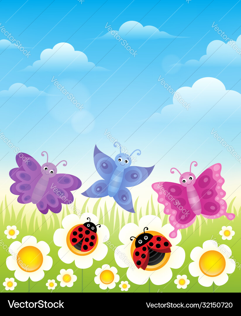 Spring thematics image 1 Vector Image