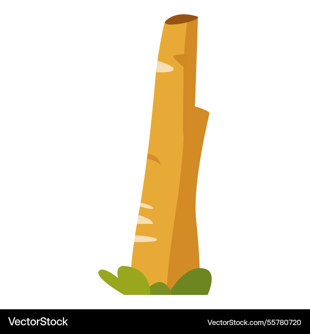 Tree trunk single icon Vector Image