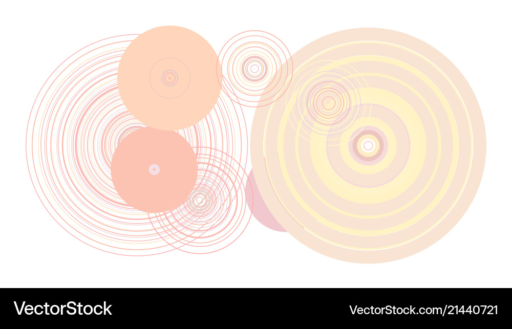 Abstract circles bubbles details backdrop pattern vector image