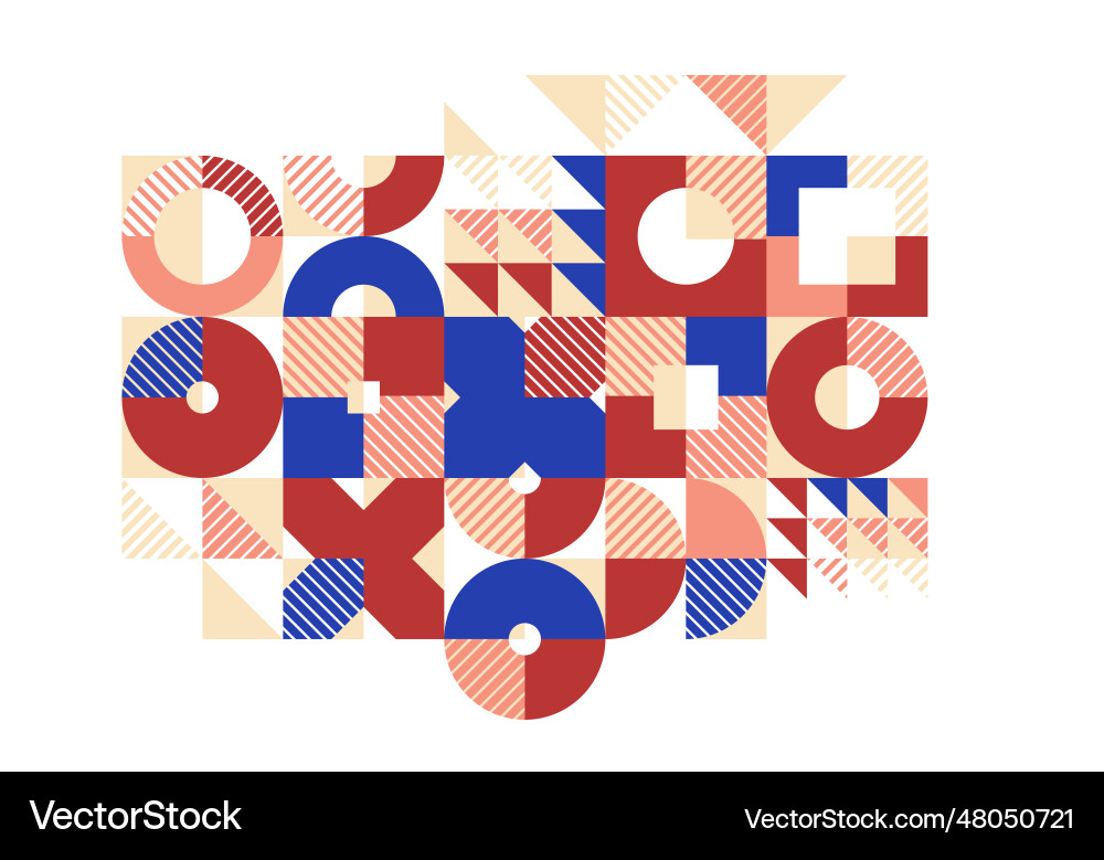 Abstract geometric background modular tiling Abstract geometric background modular tiling vector image