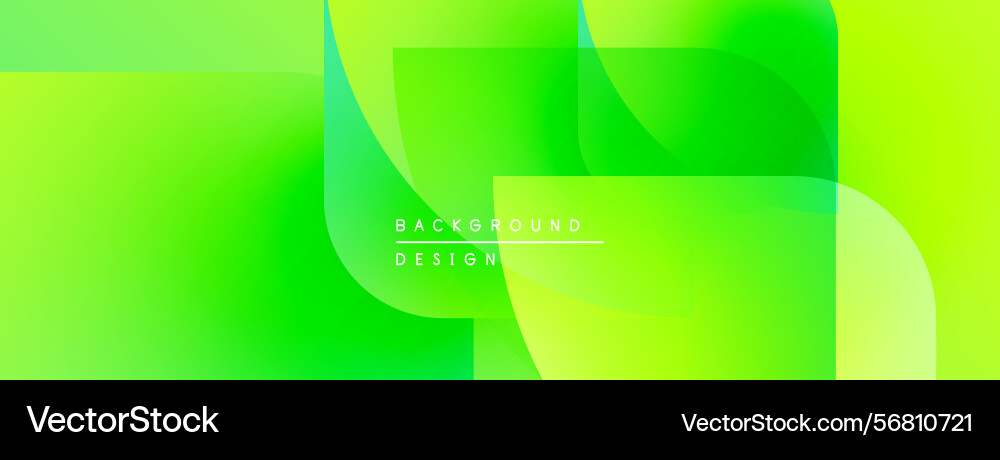 Abstract green gradients create dynamic layers Vector Image