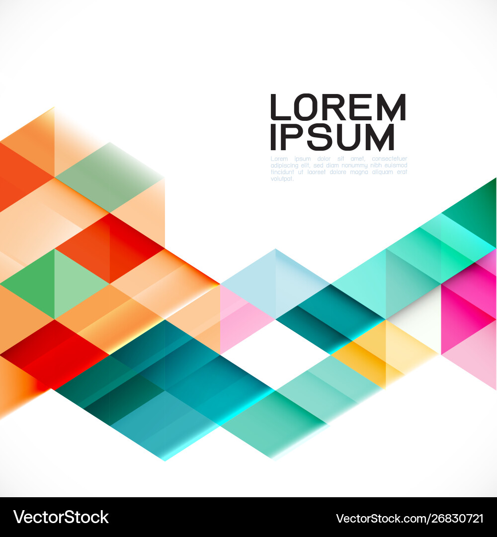 Colorful transparency and fade triangle background Colorful transparency and fade triangle background vector image