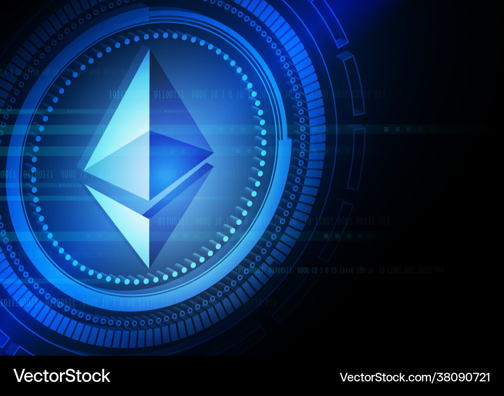 Cryptocurrency Technologie Hintergrund mit Hi-Tech Cryptocurrency Technologie Hintergrund mit Hi-Tech vektorbild