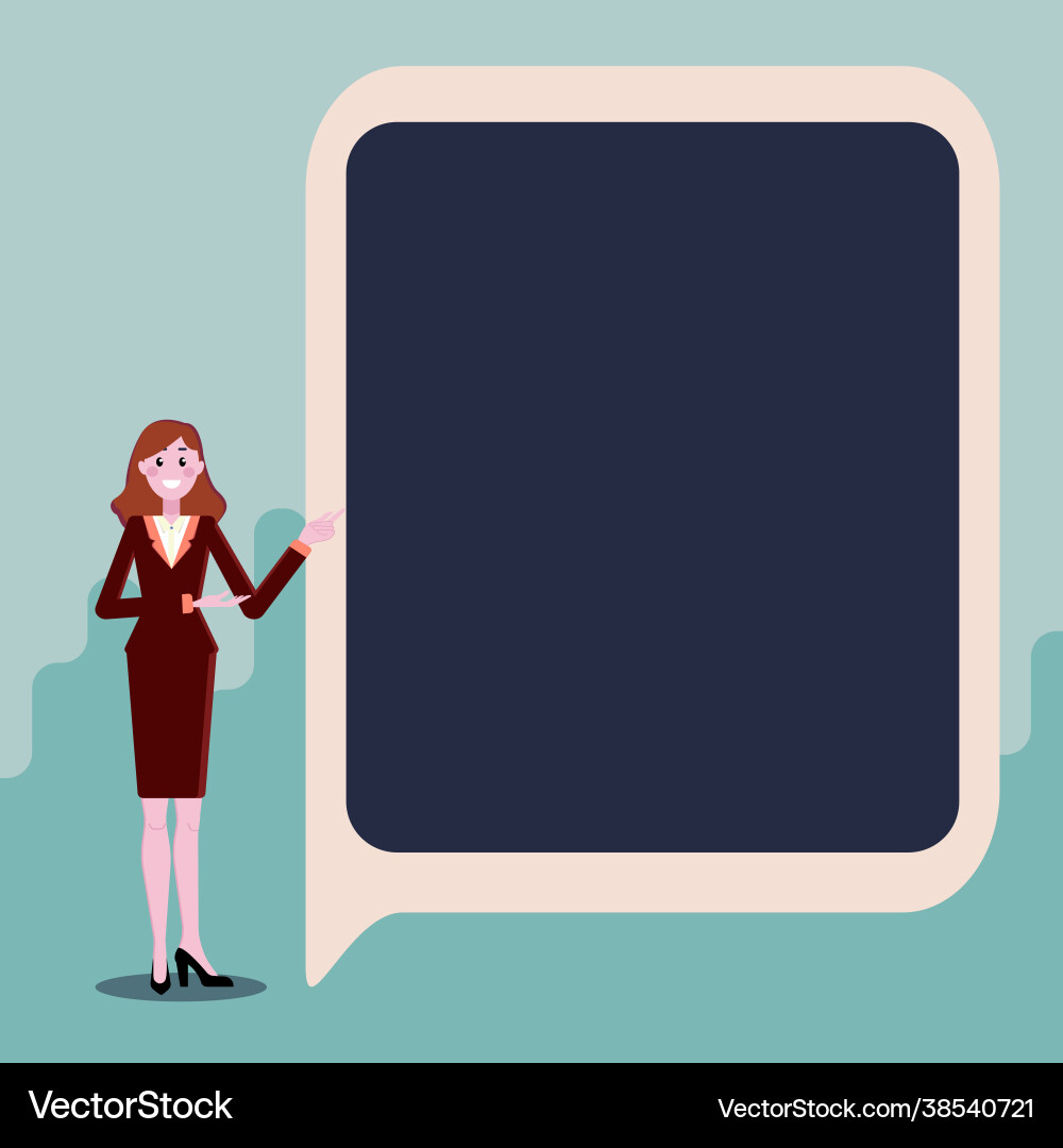 Displaying important informations presentation Vector Image