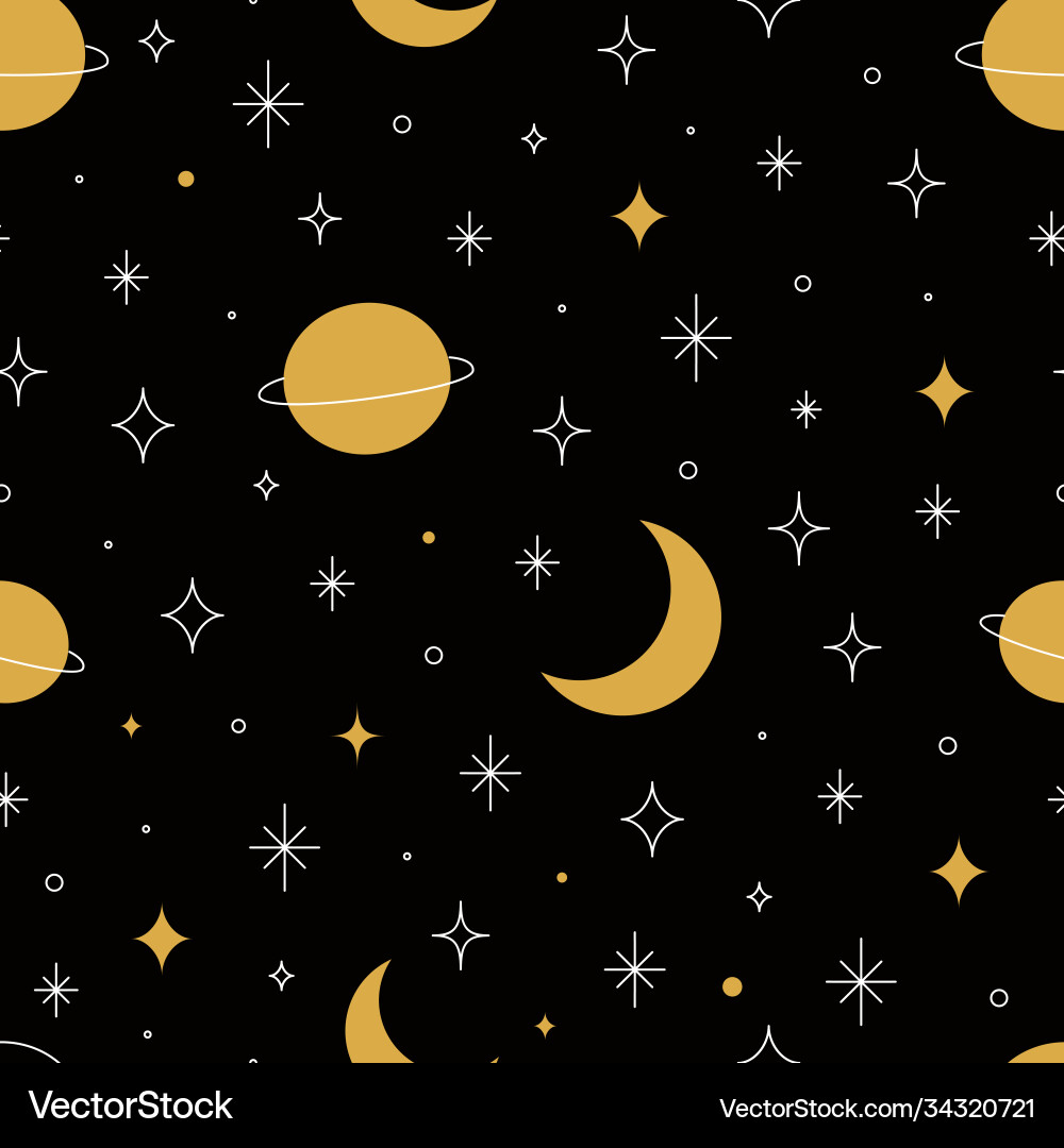 Planetary Celestial Pattern vector image