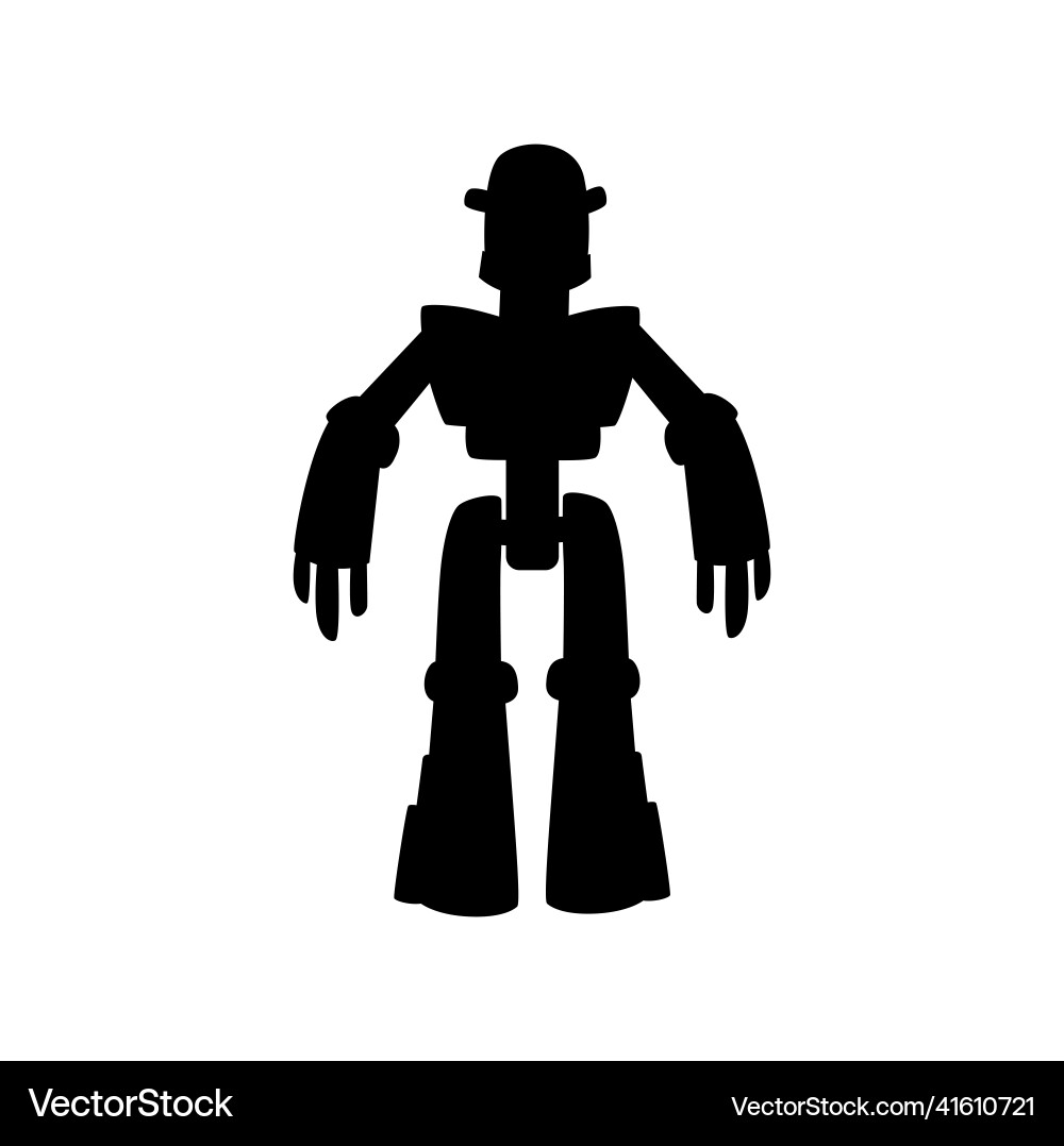 Robot future assistant helper isolate cyborg droid Robot future assistant helper isolate cyborg droid vector image