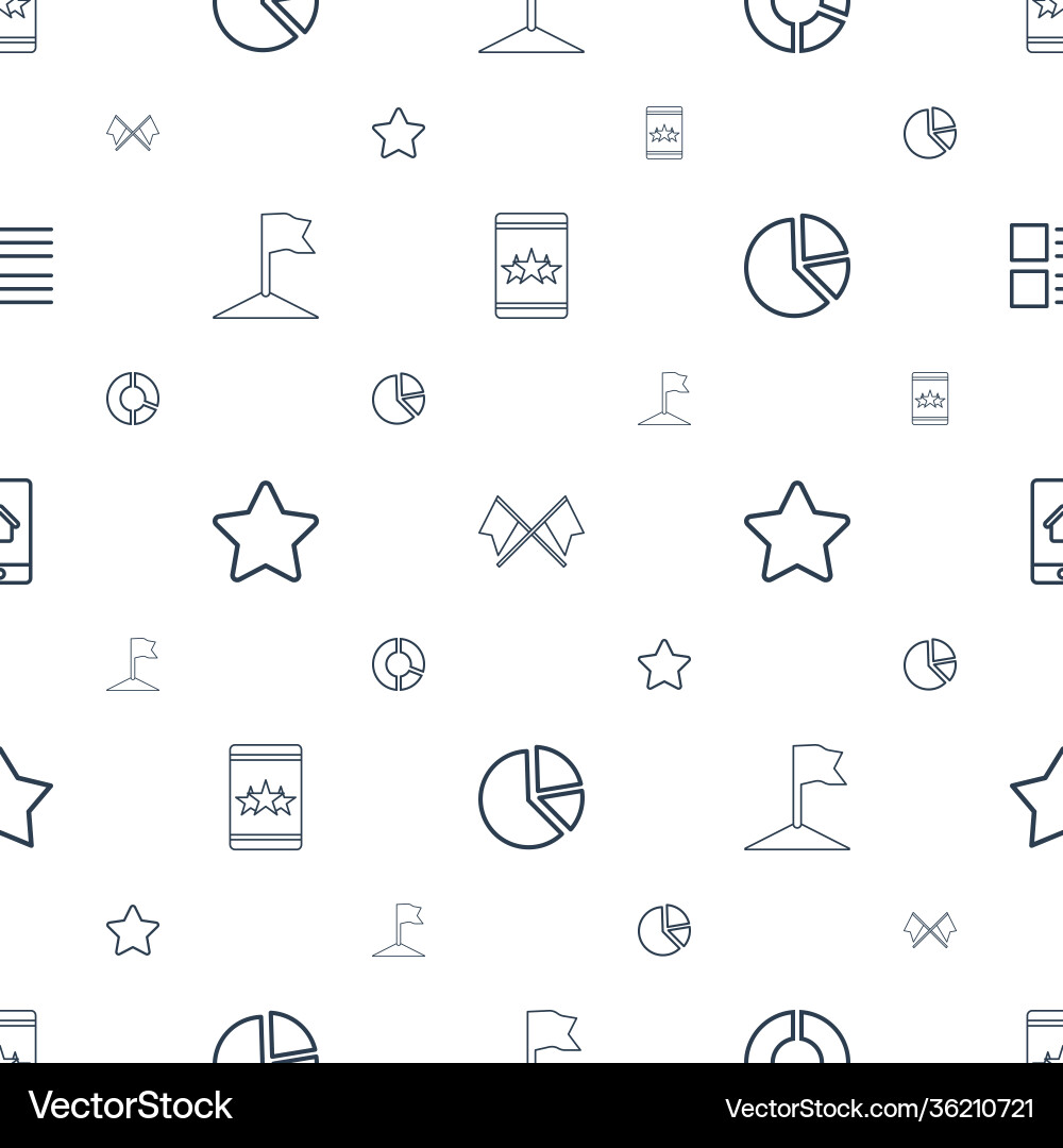 Ui icons pattern seamless white background vector image