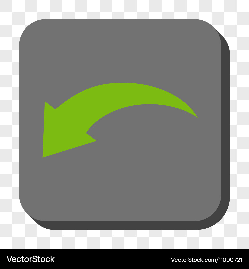 Undo rounded square button vector image