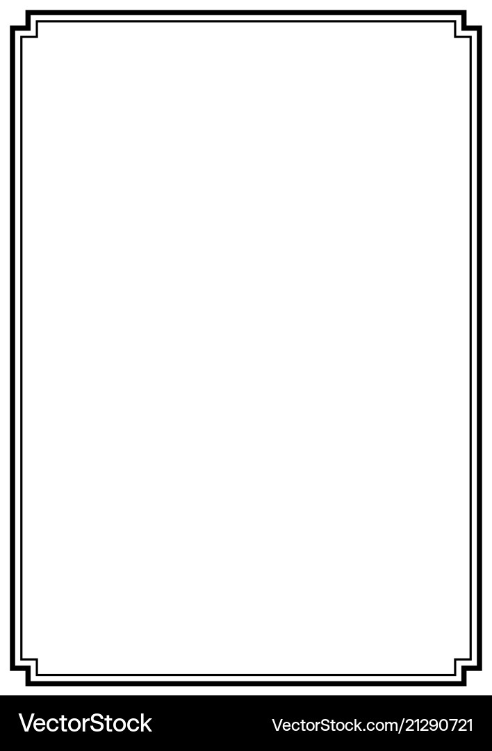 Vintage Page Border - Swirls & Frames Vector Image