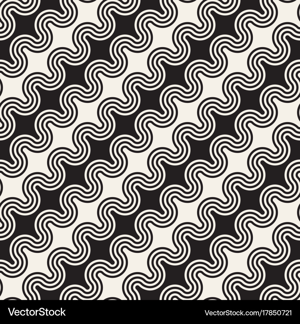 Wavy Stripe Pattern vector image