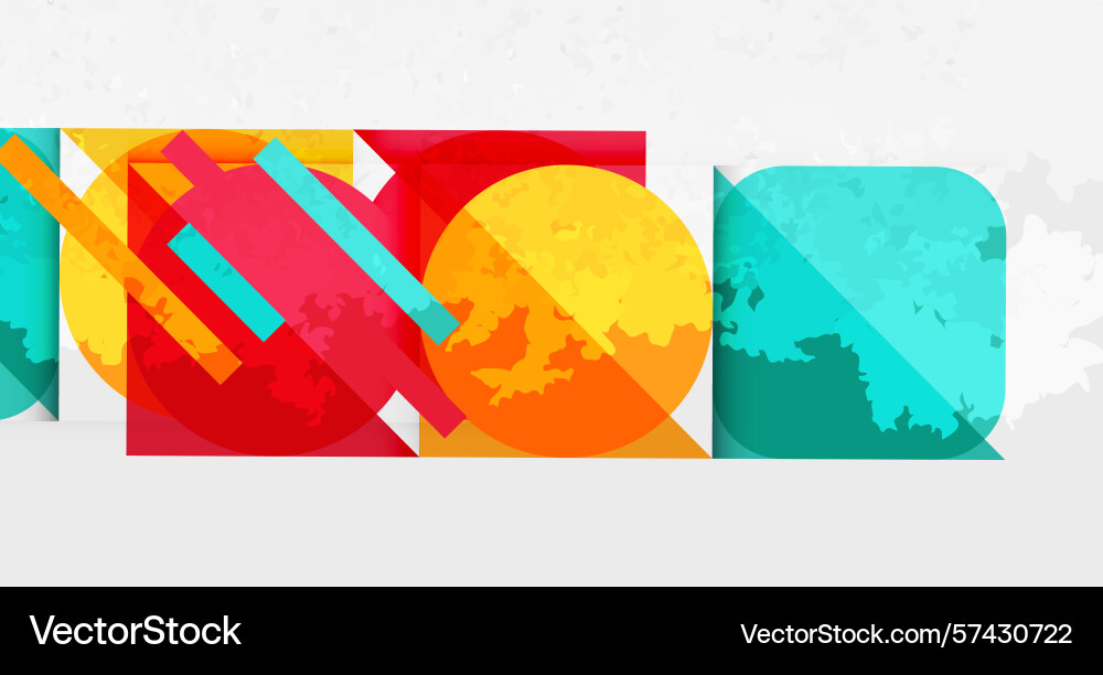 Abstract geometric shapes overlap creating Abstract geometric shapes overlap creating Vector Image