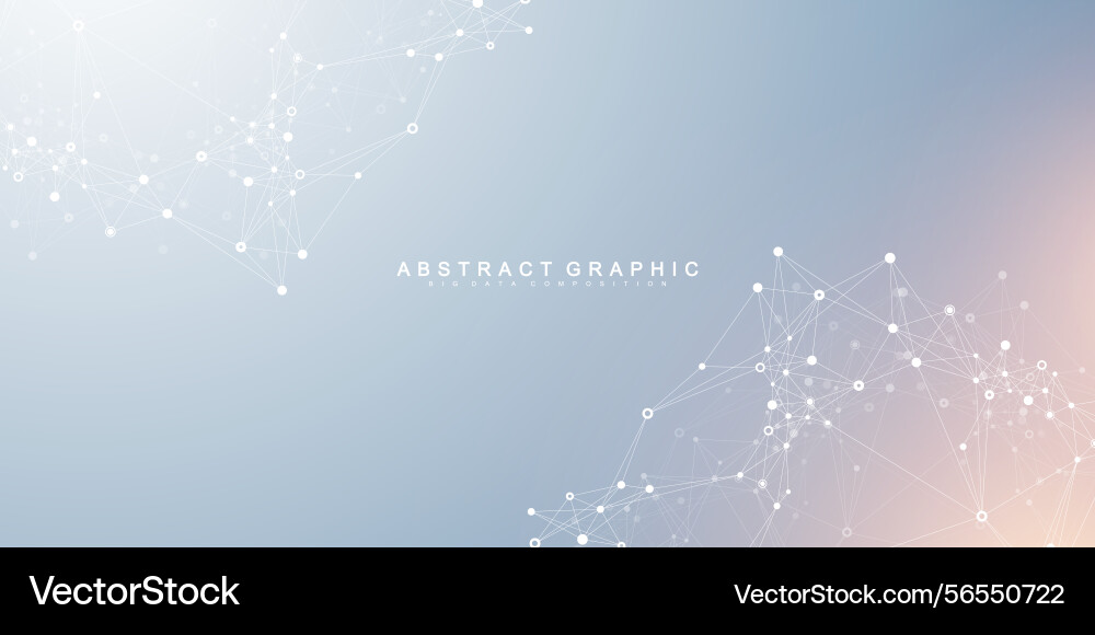 Abstract tech network connection dots digital Abstract tech network connection dots digital vector image