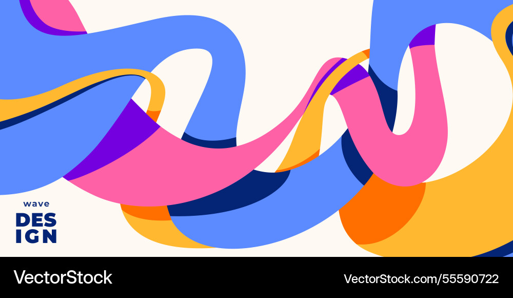 Abstract Wave Pattern Background vector image