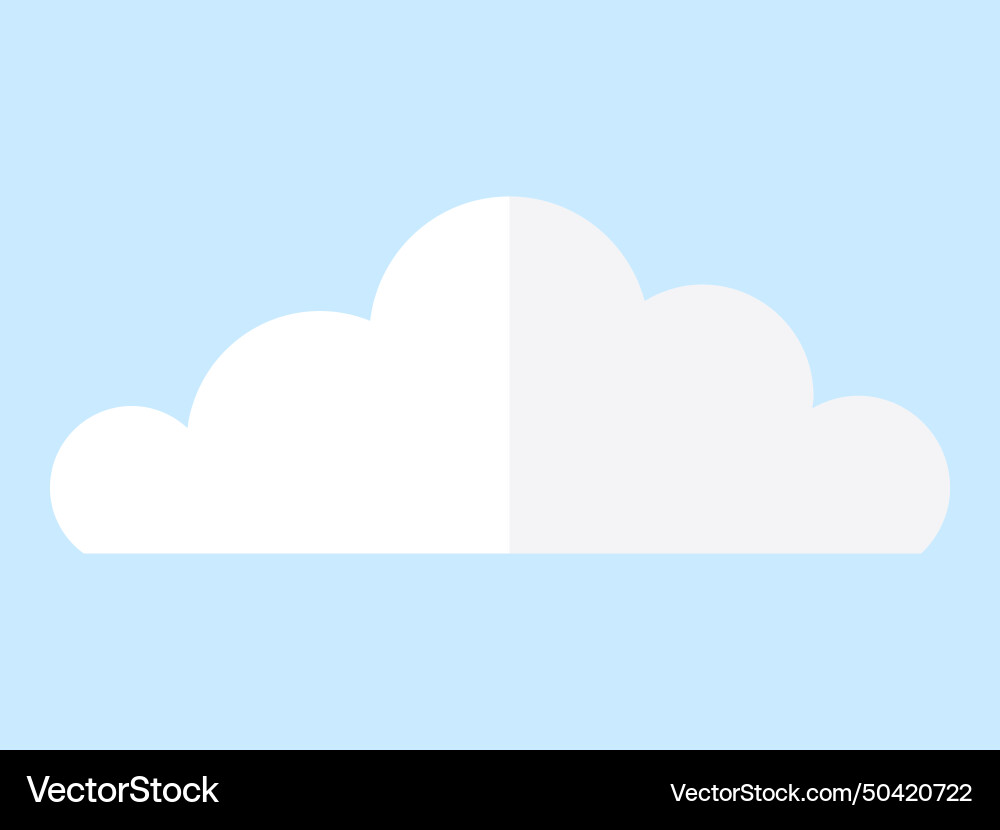 Cloud cumulus clouds cluster together creating Vector Image