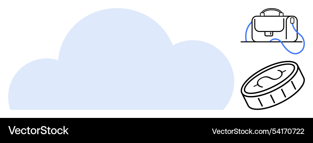 Cloud storage with secure connection to devices Cloud storage with secure connection to devices Vector Image