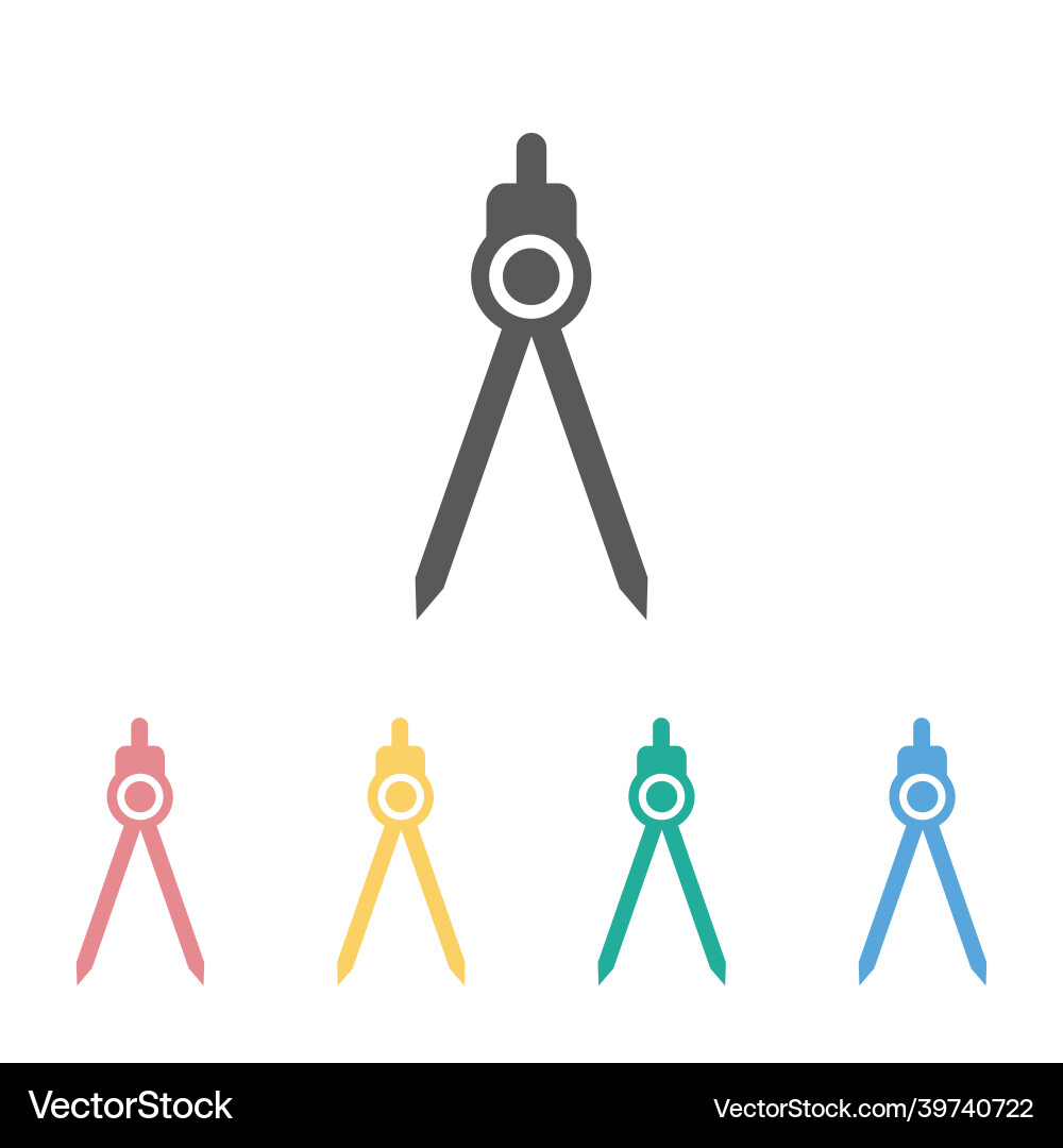 Compass Icon - Navigation & Measurement Vector Image